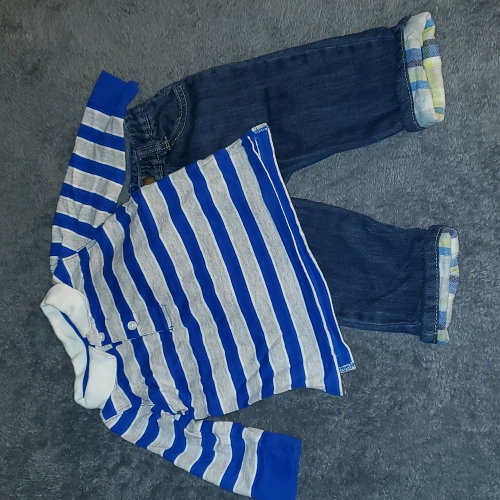 Gymboree Long Sleeve Shirt and Jeans